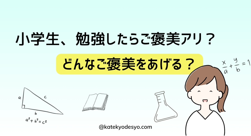 小学生に勉強したらご褒美をあげたらどうなった？我が家の体験記！